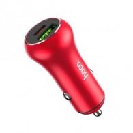 Авто-адаптер 12V->USB + Type-C 3A QC3.0 20W HOCO Z38