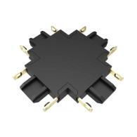 Коннектор MTR16 X-образный CX-BL черный Jazzway