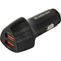 Адаптер автомобильный 2*USB 3A QC3.0 36W Defender UCA-80 83845 Адаптер автомобильный 2*USB 3A QC3.0 36W Defender UCA-80 83845