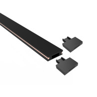Шинопровод MTR16 2M-BL черный 2м для трековых магнитных светильников Jazzway