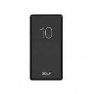 Внешний аккумулятор 10000mAh Golf G80 2USB, черный