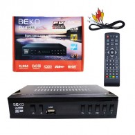 РЕСИВЕР ЦИФРОВОЙ DVB-T2/C HD Beko B-555 (2USB, HDMI, RCA, металл, дисп.,б/б)