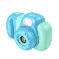 Детский цифровой фотоаппарат Hoco DV201 голубой (micro SD до 32Gb, акб.600mAh)