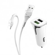 АЗУ HOCO с кабелем Type-C 2*USB 3.4A QC3.0 (Z31)