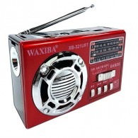 Радиоприемник Waxiba XB-321 (акб/2*R6) красный (12х18х5см)