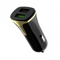 Авто-адаптер 12V->2*USB 3.4A QC3.0 HOCO Z31