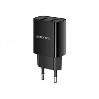 Адаптер 220V->2*USB 2.1A Borofone BA53A