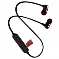 Гарнитура Bluetooth Perfeo Bells спорт., microSD(вакуум. науш.) черн PF_A4308