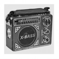 Радиоприемник Waxiba XB-202URT (220V/2*R20) черный (20х15х7см)
