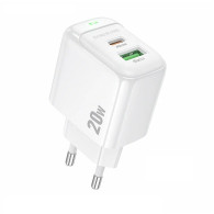 Адаптер сетевой Type-C + USB PD20W / QC3.0 Borofone BAS44A