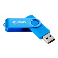 Флэш-диск SmartBuy 64GB USB 2.0 Twist синий