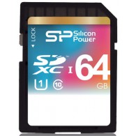 Карта памяти SDHC Silicon Power 64Gb Class 10 Elite UHS-I (SDXC)