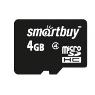 Карта памяти microSDHC SmartBuy 4Gb Class 4 без адаптера