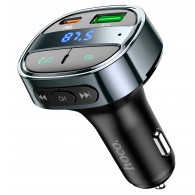 MP3 FM модулятор автомоб. Hoco E70 (Bluetooth, 2*USB, PD, дисплей)