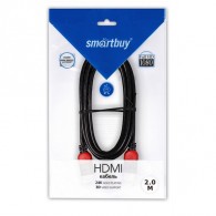 Кабель HDМI - HDМI (шт/шт) 2м ver.1.4, SmartBuy K-321-120