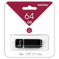 Флэш-диск SmartBuy 64GB USB 2.0 Quartz черный