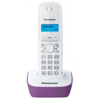 Телефон беспроводной Panasonic KX-TG1611RUF бело-фиолетовый