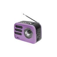Радиоприемник Ritmix RPR-033 (Fm/BT/USB/microSD/акб.18650) лавандов(14х8х9,5см)