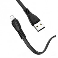 Кабель USB - lightning Hoco X40 1м 2,4А ПВХ, плоский