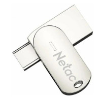 Флэш-диск Netac 32GB USB 3.0 U785С Dual (USB+TypeC) серебристый