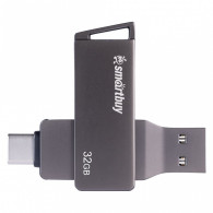 Флэш-диск SmartBuy 32GB USB 3.0/3.1 MC45 Phantom Metal Dual TypeC-TypeA