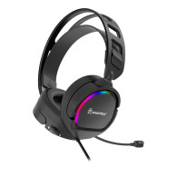 Гарнитура SmartBuy Lancer 2 черная SBHG-9810, RGB (полноразм./3,5*2+USB/L=2,1м)