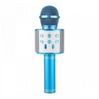 Микрофон со встр.колонкой для караоке (microSD, Bluetooth) WS-858/C-335 синий