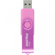 Флэш-диск SmartBuy 32GB USB 2.0 Twist розовый