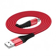 Кабель USB- lightning Hoco X38 1м 2,4A ткань