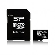 Карта памяти microSDHC Silicon Power 256Gb Class 10 UHS-1 Elite с адаптер