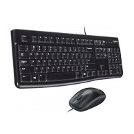 Комплект Logitech MK120 (клавиатура+мышь) проводной черный