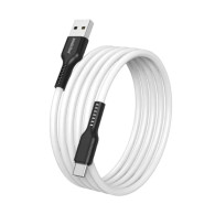Кабель USB - Type-C 1м SmartBuy S21  3А/18W, силикон, белый, iK-3112-S21bw