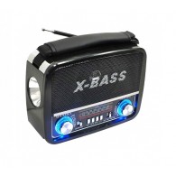 Радиоприемник XB-471 (USB/SD/FM) черный Waxiba (20х14х8см)