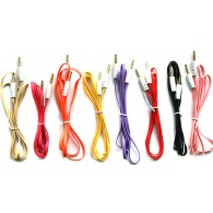 Кабель 3,5джек ШТ-3,5джек ШТ 1м AU102 ассорти (49129-49138)