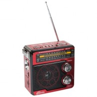 Радиоприемник Ritmix RPR-202 RED (Fm/USB/microSD/акб/2*R20) (13,3х13,3х7,5см)