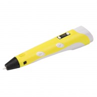 3D ручка Zoomi ZM-053 желтая (PLA\ABS) 3 нити, коврик, траф., подстав. в компл.