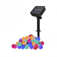 Светильник садовый Фаzа SLR-G07-30M (гирлянда, мат.шарики, мультицвет) 30 диод