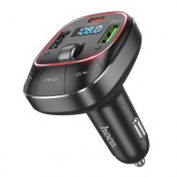 MP3 FM модулятор автомоб. Hoco E76 Pole (Bluetooth, 2*USB, PD, дисплей)