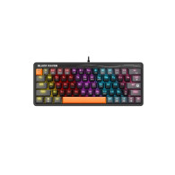 Клавиатура проводная Defender Black Raven GK-417 механ.,63кн.,RGB,USB чер45414