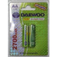 Аккумулятор Daewoo R6 2700 Ni-Mh BL 2/20