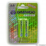 Аккумулятор Daewoo R6 2000 Ni-Mh BL 2/20