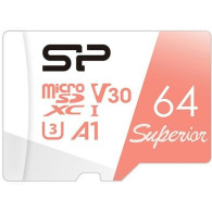 Карта памяти microSDHC Silicon Power 64Gb Superior UHS-I U3 A1 б/адапт