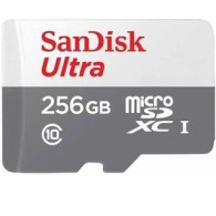 Карта памяти microSDHC SanDisk 256Gb Class10 UHS-1 U1 (100MB/s) б/адапт