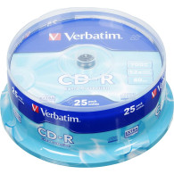 Диск CD-R Verbatim 700Mb 52x Cake box - 25 /200 Диск CD-R Verbatim 700Mb 52x Cake box - 25 /200