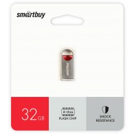 Флэш-диск SmartBuy 32GB USB 2.0 MC8 Metal красный