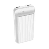 Внешний аккумулятор 20000mAh Hoco J52A (in - M/out - 2U) белый