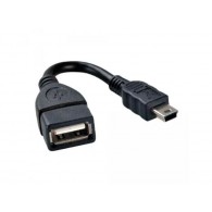 Адаптер OTG USB(гнездо) - miniUSB 10см