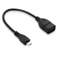 Адаптер OTG USB(гнездо) - microUSB 15см S-K07