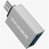 Адаптер OTG USB3.0 - microUSB (гн/шт) Borofone BV2