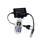 Контроллер для гибкого неона General RGB 220V 1500W IP20 радиопульт 512118
